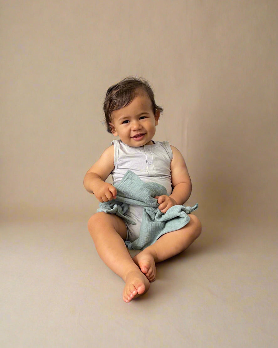 Bamboo Sleeveless Romper (Grey)