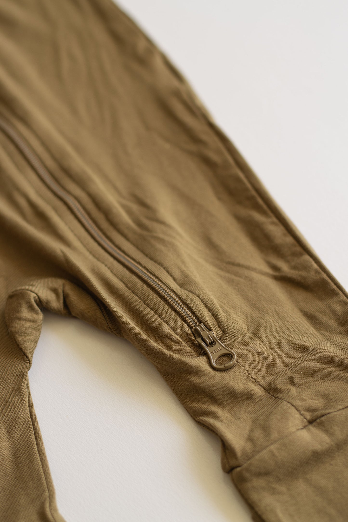 Bamboo Long-Sleeve Growsuit (Khaki Green)