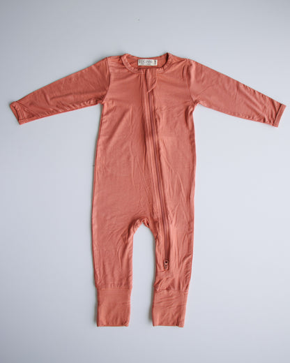 Bamboo Long-Sleeve Growsuit (Mauveglow)