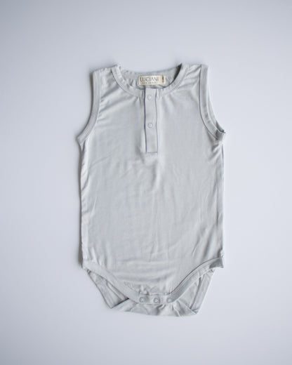 Bamboo Sleeveless Romper (Grey)