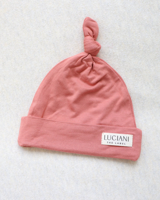 Bamboo Knotted Beanie - Mauveglow